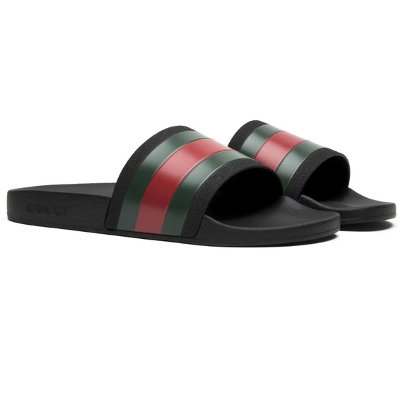 NIB 2015 Black Gucci Pursuit '72 Rubber Slide (12)